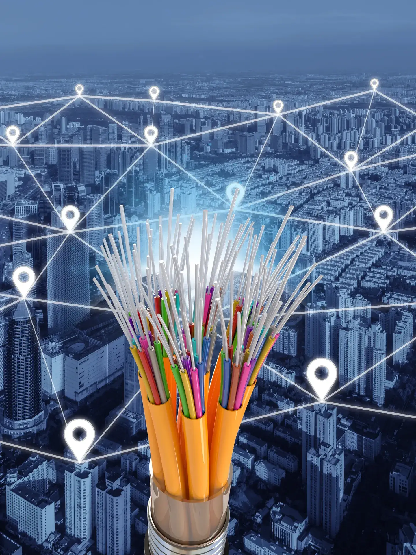 Fiber optic cables for bulk cable and internet agreements